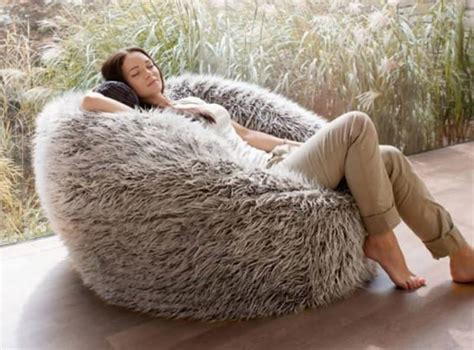 bean bag fake fur|furry oversized bean bags.